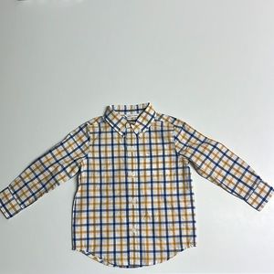 Janie and Jack shirt| size 18 to 24 months| color yellow, blue, white